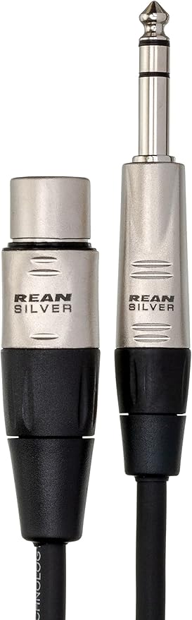 Hosa HXS-001.5 Pro Balanced Interconnect, REAN XLR3F to 1/4 Inch TRS, 1.5 Feet