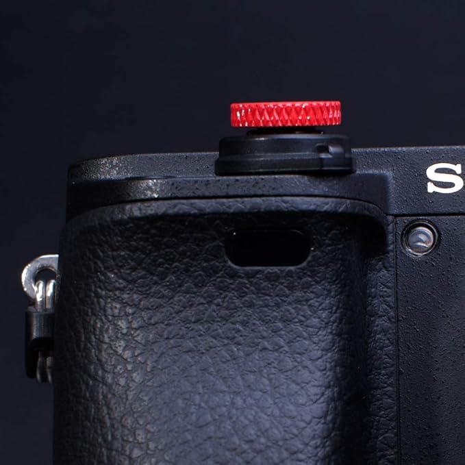 Camera Soft Release Shutter Button Cap for ZV-1 ZV1 RX100M7 RX100M6 RX100M5 RX100M4 RX100M3 A6000 A6100 A6300 A6400 A7R A7S A7 Flat Surface Cameras Shutter Button Red(2 Pack)