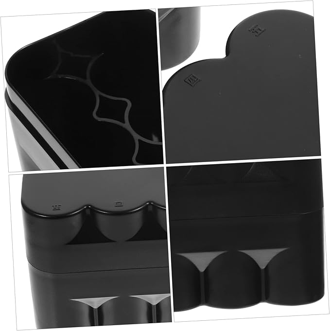 Gatuida Photo Organizer Storage Box Film Roll Canisters Black Storage Box Hard Case for Film Reel Containers