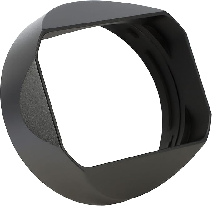 Haoge LH-G65N Bayonet Square Metal Lens Hood for Fujifilm Fuji Fujinon GF 63mm F2.8 R WR and GF 45mm F2.8 R WR Lens Shade with Metal Cap on GFX100S GFX50S GFX50R Camera