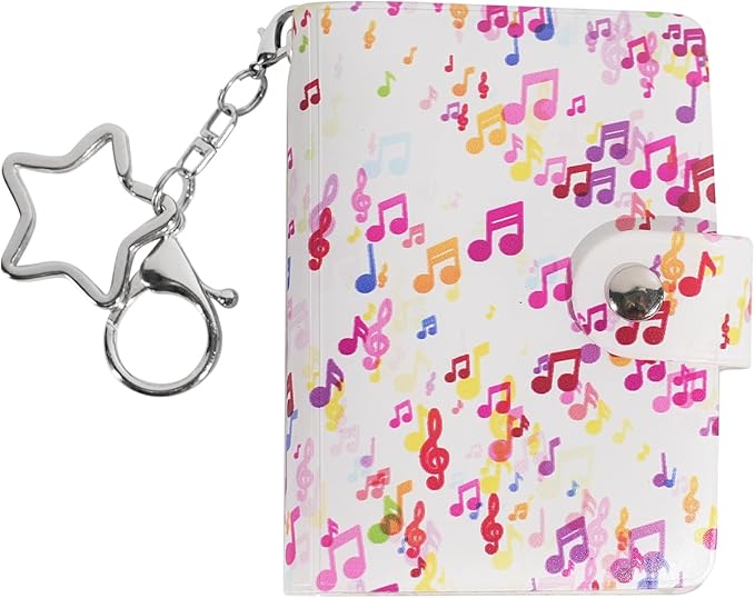 Mini Polaroid Instax Photo Album Book Holds 32 Photos for 2x3 Fujifilm Instax Mini 12 11 9 40 99 90 8 7 Evo LiPlay Instant Camera, Polaroid Snap PIC-300 Z2300 Instant Camera. (Musical Notes, 1 Pack)