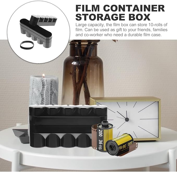 Film Case with Large Capacity Hard Plastic Storage Box for Film Lightweight and Easy to Carry for Organizing and Small Items