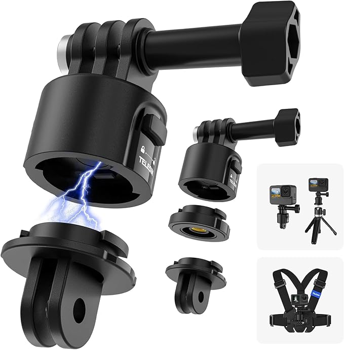 TELESIN 59in Long Selfie Stick Tripod for GoPro,360 Ball Joint Extension Pole Monopod Handle Grip for Go Pro Max Hero 13 12 11 10 9 Insta360 X5 X4 Ace Pro DJI OSMO Namo 360 Action 6 5 Pro 4 3 Pocket 3