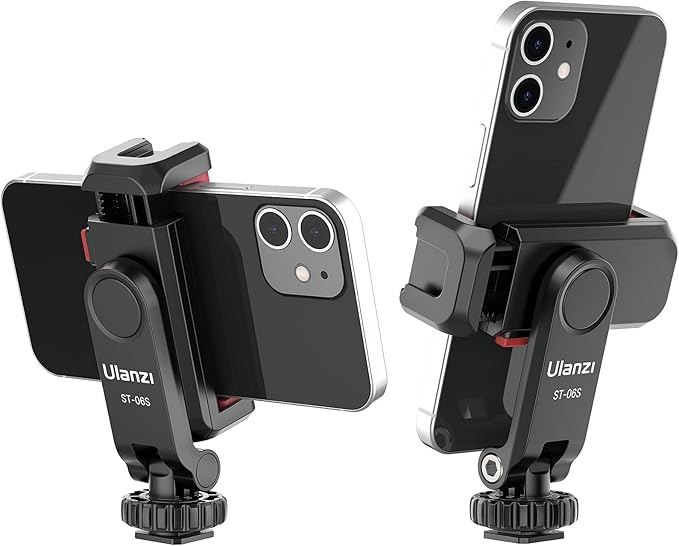 ULANZI Phone Tripod Mount ST-06S Smartphone Video Rig with Handles