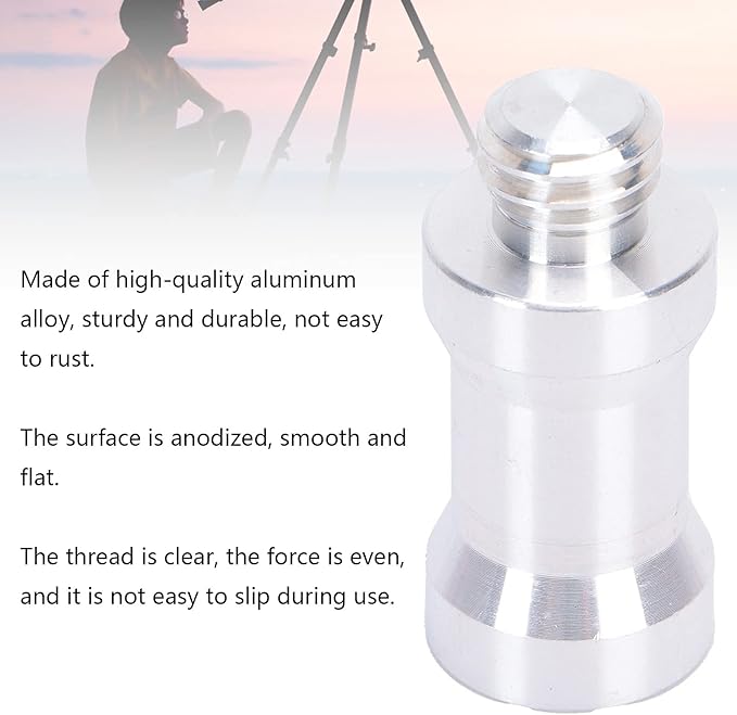 Tripod Mount Screw Adapter, 1/4 Inch Female to 3/8 Inch Male Threaded Ring Screw Converter for Light Stand, Camera, Tripods, Ball Heads, Monopod