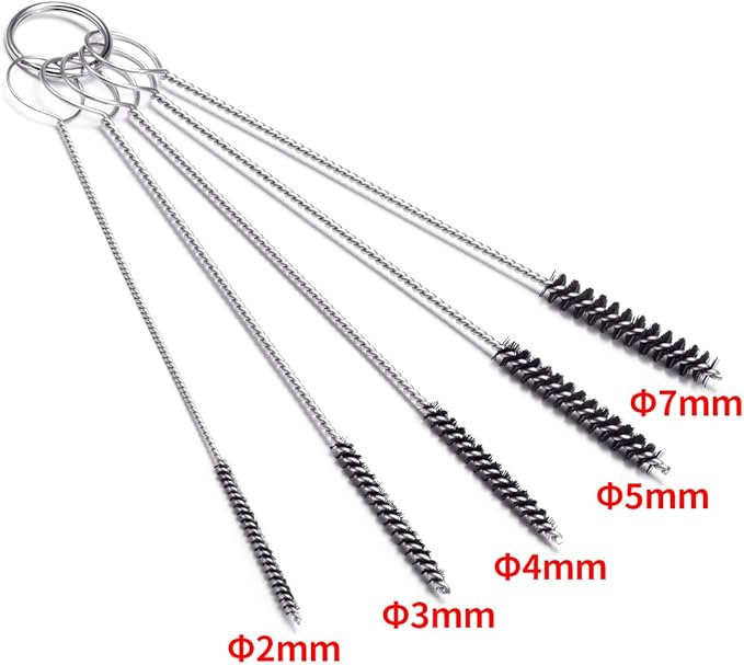 Carb Carburetor Cleaner Cleaning Brushes Kit, Small Wire Brush - 20 Needles + 10 Brushes