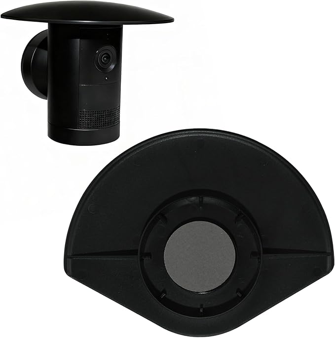 Camera Rain Cover Only Compatible with Ring Outdoor Cam Plus,Sun Rain Shade Camera Cover for R-ing,Weatherproof Anti Glare Case,All-Weather Protection Cover,1 Pack-Black