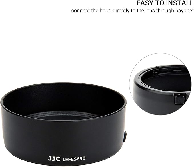 Lens Hood for Canon RF 50mm F1.8 STM on EOS R6 R5 RP R Camera, Reversible Lens Shade Replace Canon ES-65B Lens Hood, Compatible with 43mm Filters and 43mm Lens Cap