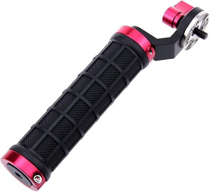 CAMVATE Aluminum Rosette Rubber Handle Grip for Rosette Standard Accessory(Red,M6 Thread,31.8 mm) - 1445