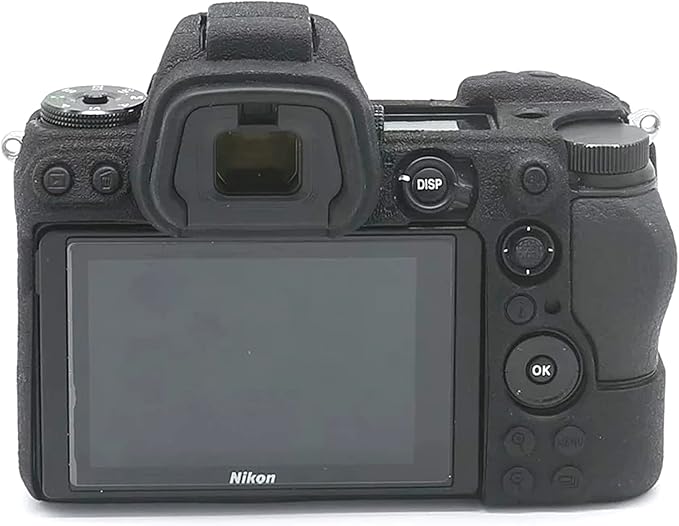 Professional Secure Silicone Camera Case Cover Housing Body Skin for Nikon Z6 Z7 Full Frame Mirrorless Camera (Black)