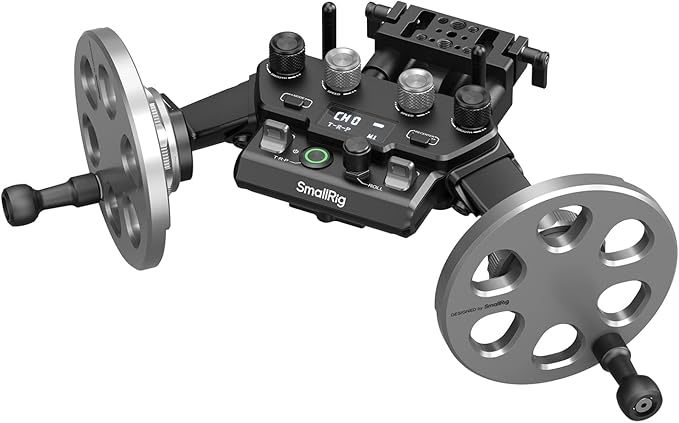 SmallRig Gimbal Control Wheels for DJI RS2 / RS 3 Pro/RS 4 / RS 4 Pro | Intuitive Control | Adjustable Damping | Dual Power Supply, for Heavy Duty Tripod - 4525
