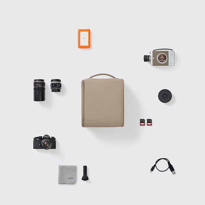 Urth Norite Camera Insert Bag – for DSLR Camera and Lens, Weatherproof + Recycled