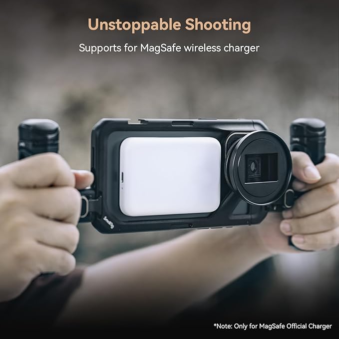 SmallRig Dual Handheld Phone Cage Kit for iPhone 15 Pro Max, Mobile Video Rig Cage Kit with Wireless Quick Release Dual Handles for Video Recording/YouTube/Live Streaming/Vlog