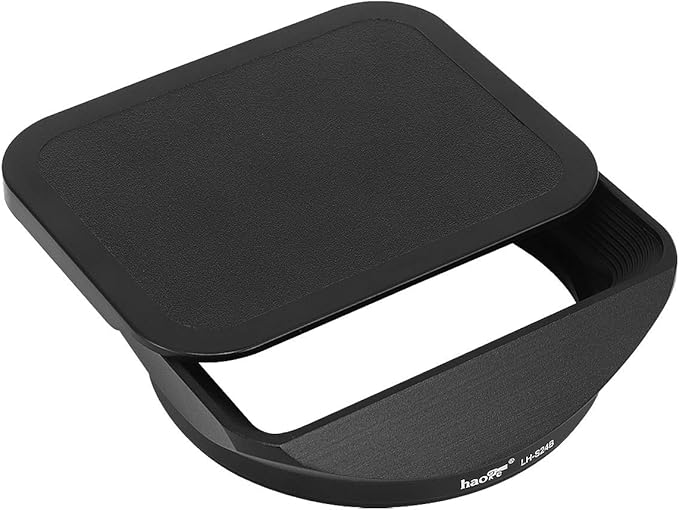 Haoge LH-S24B Bayonet Square Metal Lens Hood Shade with Cap for Sony FE 24mm F1.4 GM SEL24F14GM Wide Angle Prime Lens