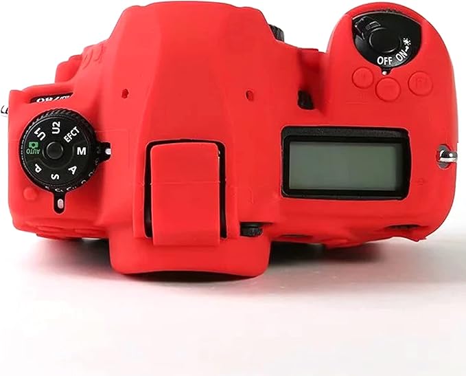 Professional Secure Silicone Camera Case Cover Housing Body Skin for Nikon D780 FX-Format Digital SLR Camera (Red)