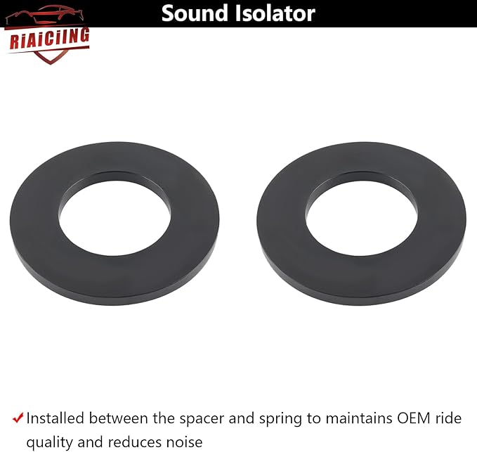 3.5" Front Leveling Kit Compatible with 2005-2024 Ford F250 F350 Super Duty 4WD, 3.5 inch High-Strength Steel Coil Spring Lift Spacers with Shock Mount Extenders & Sound Isolator