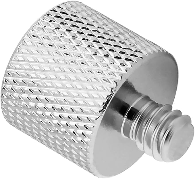 3/8 to 1/4 Adapter, 3/8"-16 Female to 1/4"-20 Male Thread Adapter for Camera Monitor, Mic Stand,Tripod - 2 Pack