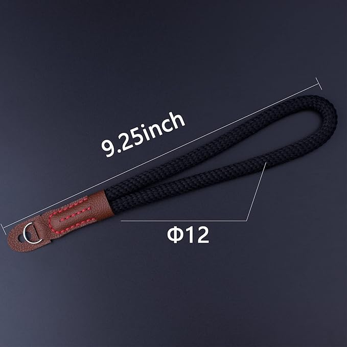 Camera Wrist Strap,Hand Strap lanyard for DSLR SLR Mirrorless Camera Rope Adjustable Safety Strap(Black)