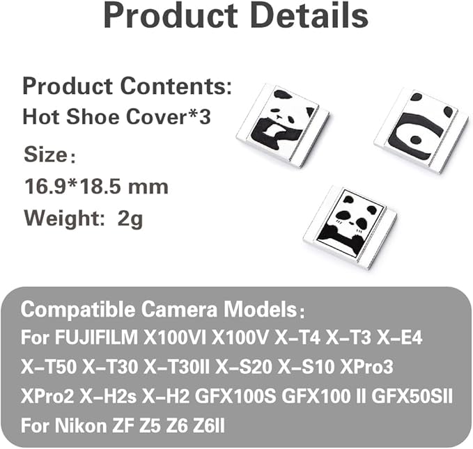 Camera hot Shoe Cover for Nikon Z7/Z9/Z8/Z30/Z50 fujixt5/xt4/xt3 Canon R7/R8/R9/R6mark2