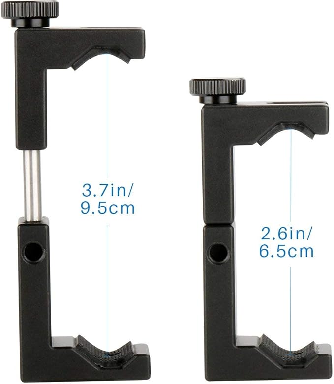 Ulanzi ST-02S Aluminum Phone Tripod Mount w Cold Shoe Mount + ULANZI Smartphone Video Rig with Handles