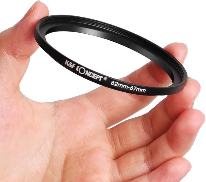 K&F CONCEPT 11pcs Metal Stepping Rings Step Up Ring Set 26-30MM 30-37MM 37-43MM 43-52MM 52-55MM 55-58MM 58-62MM 62-67MM 67-72MM 72-77MM 77-82MM Compatible with Canon Nikon DSLR Cameras Lens
