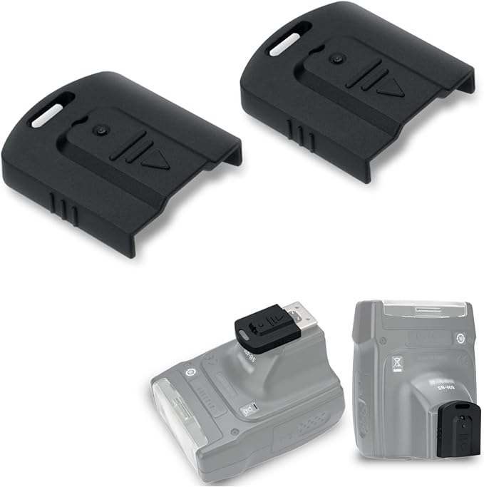 JJC 2PCS Flash Hot Shoe Cover Cap for X Flash Speedlight SB-600 SB-500 SB-400 SB-300, ABS Flash Shoe Mount Protector with Self-Locking Function