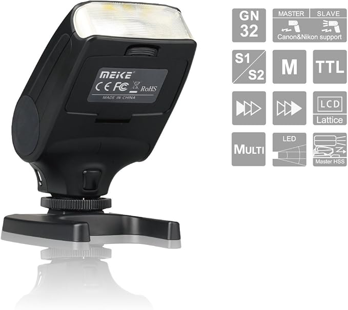 MEIKE MK-320S Mini TTL Speedlite Automatic Flash for Sony MI Hot Shoe DSLR and Mirrorless Cameras A7 A7II NEX6 A6000 A6300 A6500