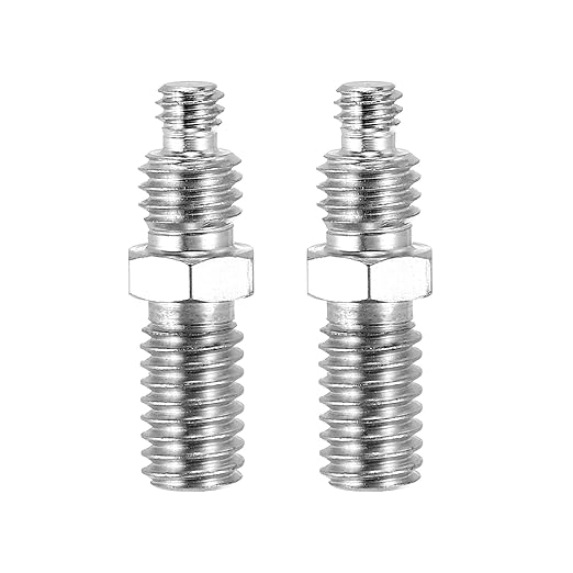 PATIKIL Tripod Screw Adapter 1/4" to 3/8" Male Thread Reducing Screw Tripod Mounting Thread Converters for Tripod Monopod of Camera, 2Pcs