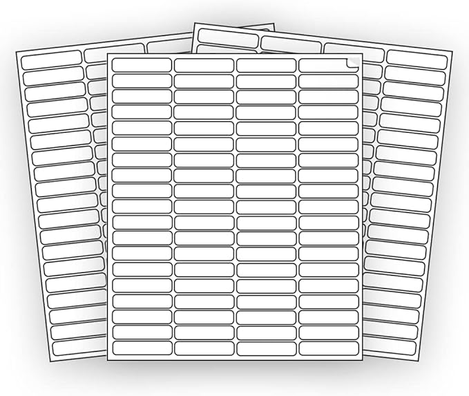 800 EcoSwift Shipping Labels 1 3/4 x 1/2 inches Mailing Address Return Inventory Blank White Self Adhesive for Laser Inkjet Printer 1.75 x 0.5