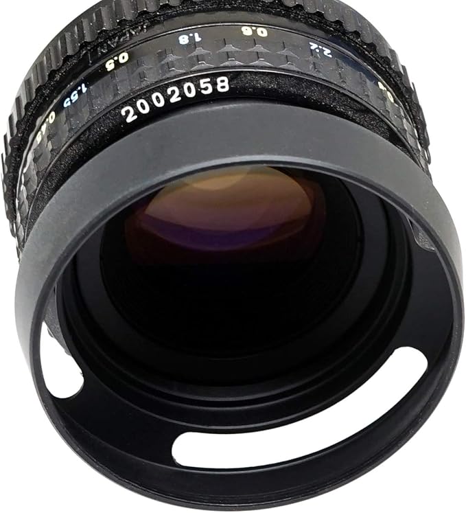Fotasy Metal Curved Lens Hood - 40.5mm Vented Hood for Fuji, Leica, Olympus, Panasonic, Sony Lenses