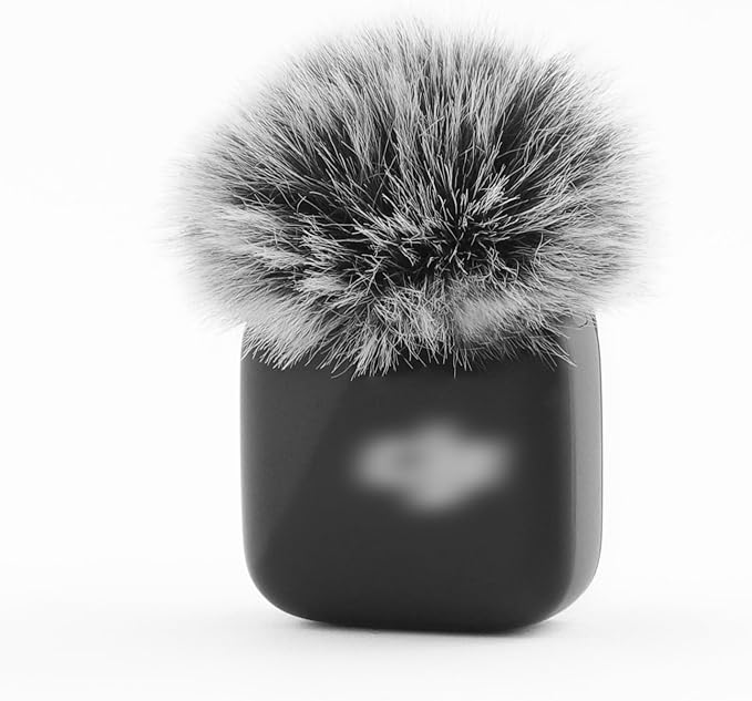 LEFXMOPHY Windscreen for DJI MIC MINI (2024) Wireless Microphone Furry Wind Muff Deadcat Cover (Not for Dji Mic 1 and 2)