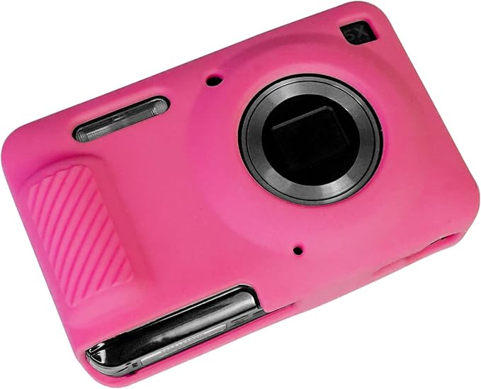 Easy Hood Camera Case for Kodak PIXPRO FZ55, Soft Silicone Cover Anti-Scratch Slim Fit FZ55 DSLR Camera Sleeve Body Skin Travel Protective Case, Rose