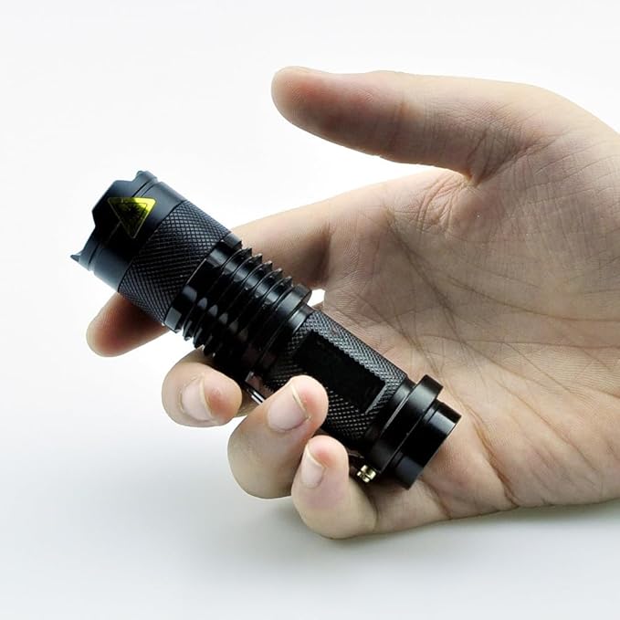 10 Pieces LED Flashlights Torch, High Lumens Mini Flashlight Waterproof Pocket Flash Light with 3 Modes, Adjustable Focus Zoomable for Camping, Hiking, Indoor, Outdoor, Home Use