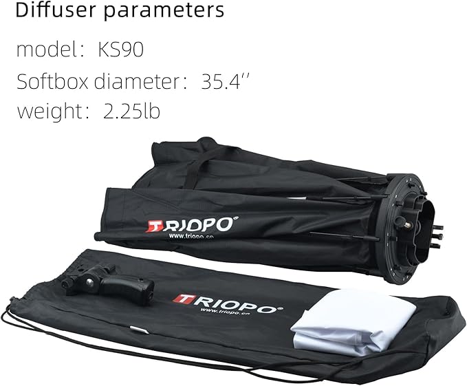 T&YFOTOP 35.4 inches/90 Centimeters Octagonal Softbox with S-Type Bracket Mount, Carrying Case Compatible with Camera Flash Speedlites TT560 NW561 NW565 NW625 NW635 NW670 750II, etc (90cm softbox)