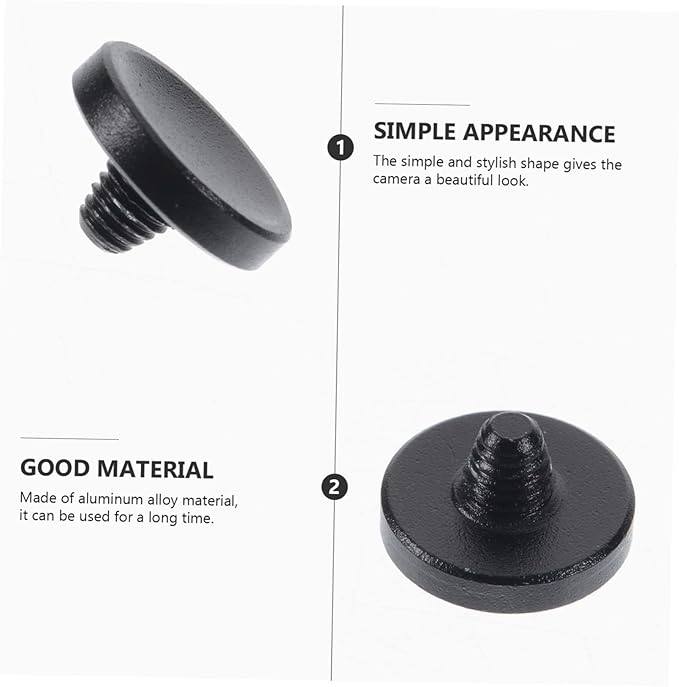 DOITOOL 3pcs Camera Shutter Button Aluminum Alloy Concave Surface Shutter Release Easy Install Camera Accessory
