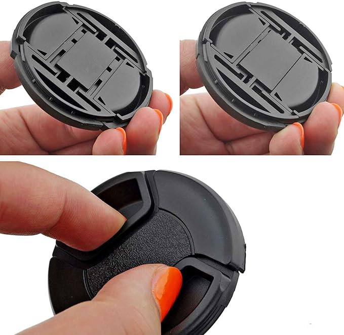 67mm Set of 2 Camera Lens Hoods and 1 Lens Cap - Rubber (Collapsible) + Tulip Flower - Sun Shade/Shield - Reduces Lens Flare and Glare - Blocks Excess Sunlight (67 mm, Rubber Hood + Tullip Hood + Cap)