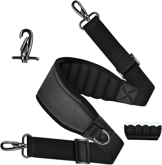 ZINMARK 60 inch Cushion Ultra Comfortable Bag Strap Thicken Shoulder Strap with Double Adjustable Buckles for Crossbody Bag