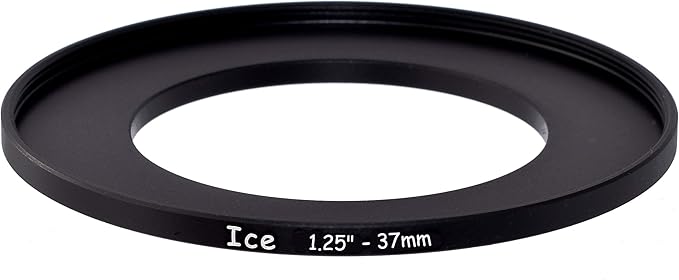 ICE 1.25" to 37mm Step Up Ring Filter Telescope Stepping Adapter
