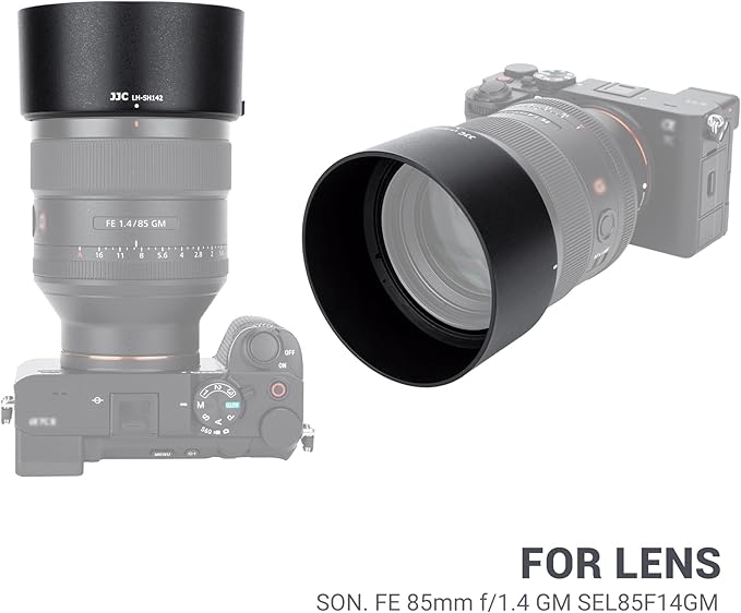 Lens Hood for Sony FE 85mm f/1.4 GM Lens, Reversible Lens Shade Protector Replaces Sony ALC-SH142 Hood, Compatible with a 77mm Filter or Lens Cap