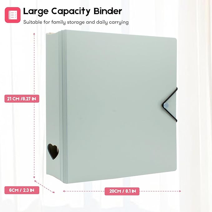 200 Pockets Photo Album for Fujifilm Instax Mini 11 12 9 8+ 8 7+ LiPlay Film, Photocard Binder for Polaroid SnapTouch PIC-300 Z2300 Photo Printer, 2x3 Photo Book for Kpop Card (Mint)
