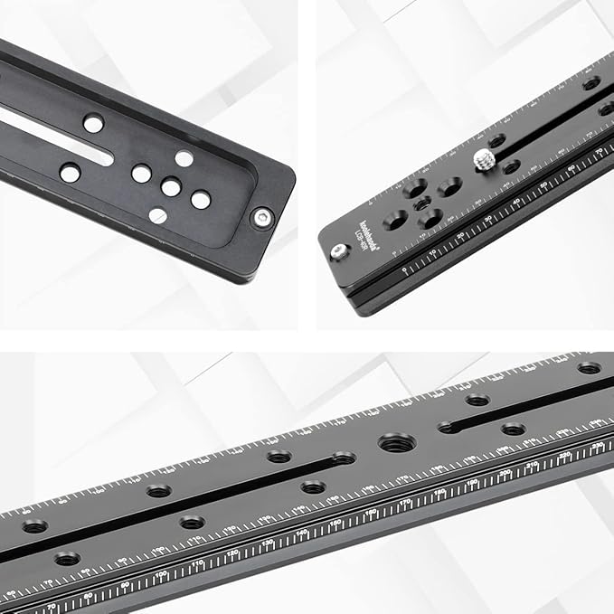 Koolehaoda 400mm Rail Plate Multi-Purpose Dual Rail Quick Release Plate Aluminium Alloy Plate Compatible with Arca Swiss for Camera