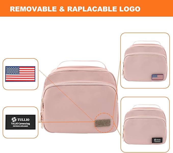 TULLIO Besnfoto Camera Bag Small Purse Crossbody Camera Shoulder Case Waterproof Canvas Cute Compact Photography Bag for Mirrorless DSLR SLR