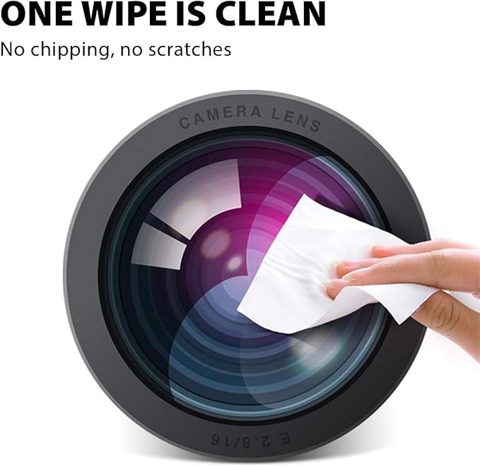 VSGO 20pcs Microfiber Camera Cleaning Cloths, Durable Double-Sided Lens Cloths, Vacuum Packed, Compatible with Camera Lenses, Glasses, Phones, iPads & LCD Screens