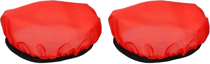 PATIKIL 7" 18cm Soft Diffuser Lamp Cover, 2 Pack Cloth Diffuser Strobe Reflector Lamp Sock for Flash Light Beauty Dish Photography Studio, Red