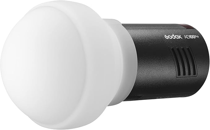Godox AK-R22 Diffusion Dome Flash Diffuser Modifier, Collapsible Soft Light Diffuser for Godox V1 V1-C V1-N V1-S V1-F V1-O V1-P Round Head Flash, AD100Pro and AD200Pro(with H200R) Speedlight