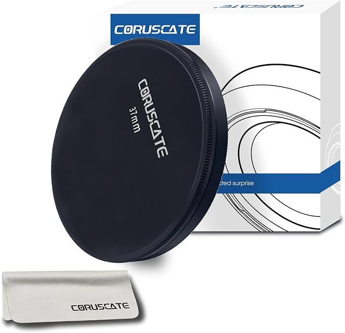 37mm Metal Filter Cap,Lens Cap,Compatible with All Any 37mm with Camera Thread Lens and 37 mm ND,CPL,UV Filter Accessory.(Front Cover+Rear Cover)+Lens Cleaning Cloth