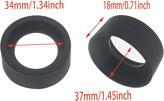 FDXGYH 2 Pcs Eyepiece Eye Cup Soft Rubber Eyepiece Cover Guard for 32-36mm Stereo Microscope Telescope
