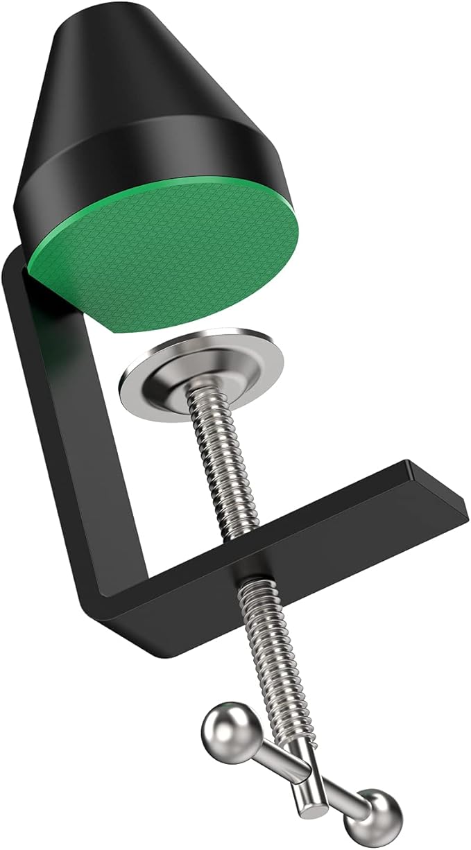 YOUSHARES Table Mount Clamp for Mic - Boom Arm Clamp for Microphone Arm Stand with Adjustable Screw, the Maximum Gap is 6cm/2.36 inch