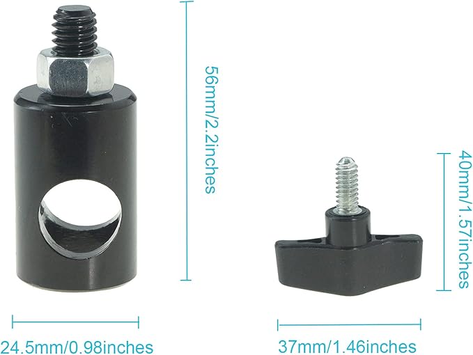WELLMAKING 2PCS Rapid Adapter Convert with 3/8" Screw DSLR Mount Bracket Multi Functional Mount Bracket Adapter, Photo Studio, Light Stand Tip Boom Arm Photo Studio Photography Accessory