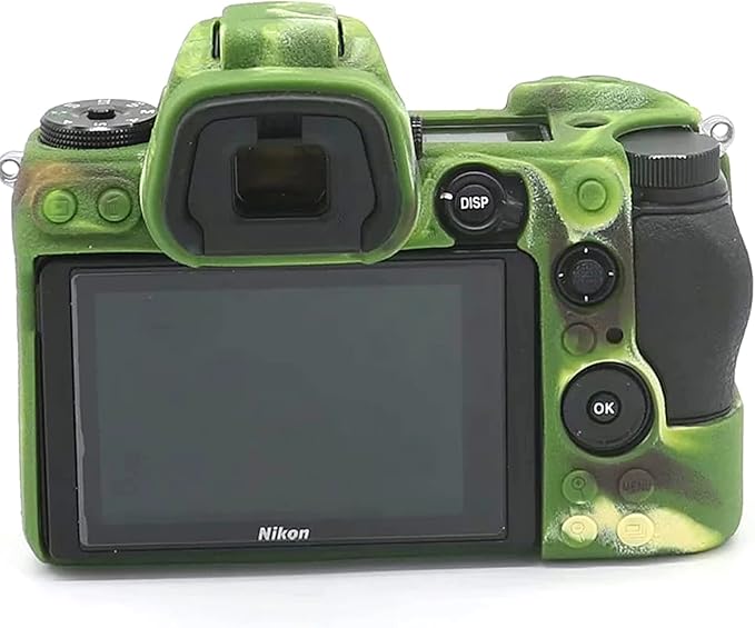 Professional Secure Silicone Camera Case Cover Housing Body Skin for Nikon Z6 Z7 Full Frame Mirrorless Camera (Camouflage)